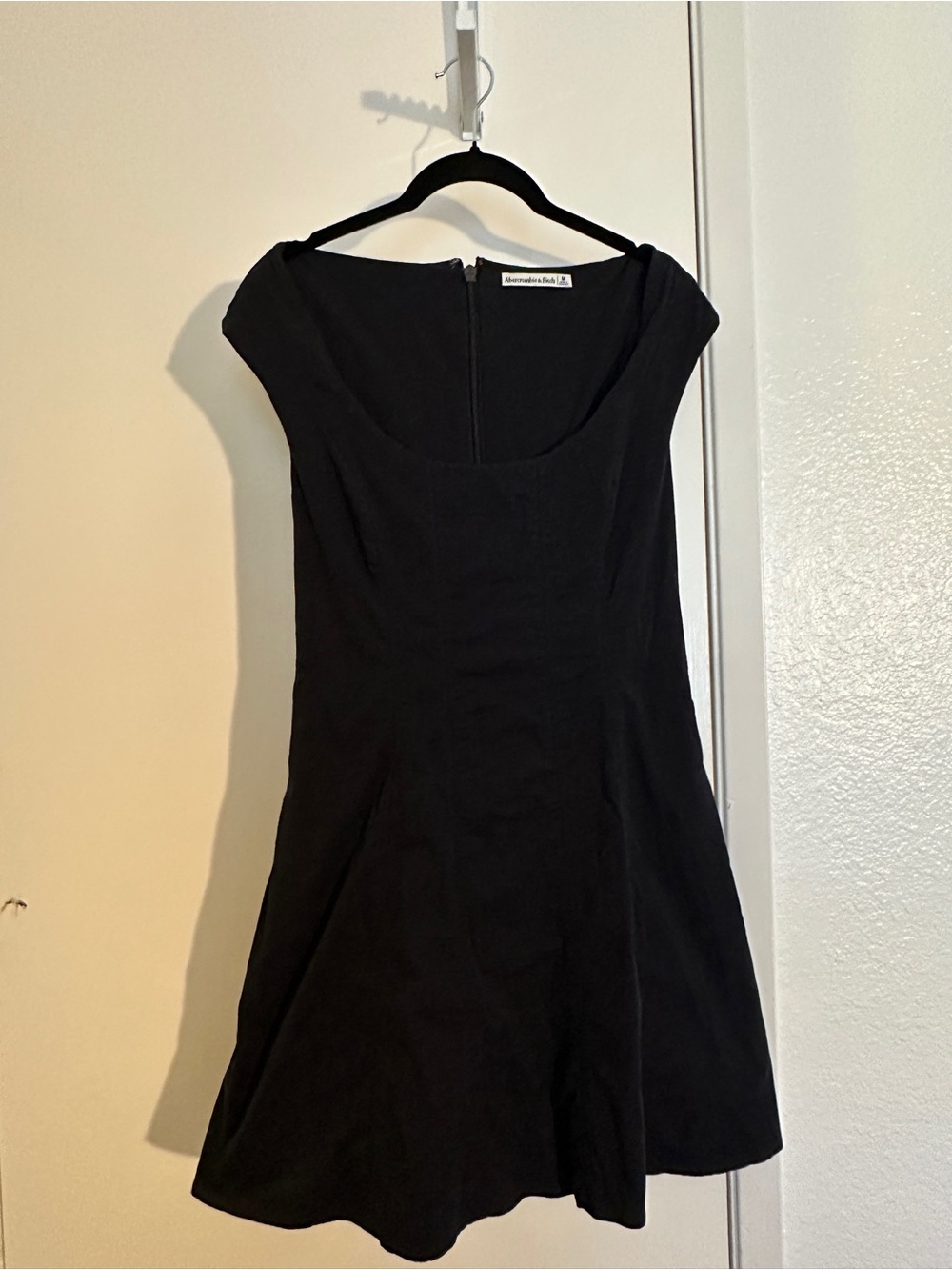Abercrombie & Fitch Black Fit-and-Flare Mini Dress